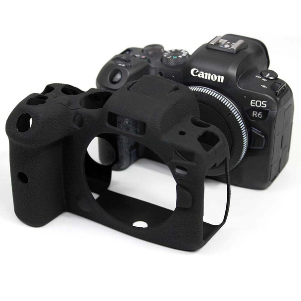 Soft Silicone Case for Canon EOS R6 Camera - Black