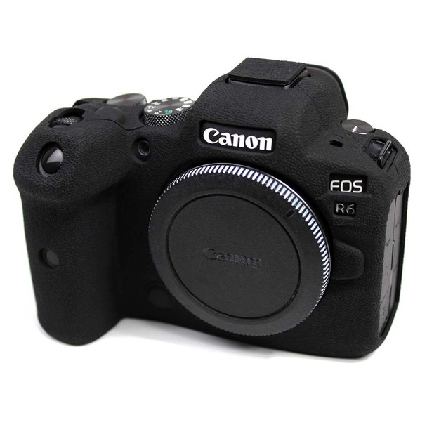 Soft Silicone Case for Canon EOS R6 Camera - Black