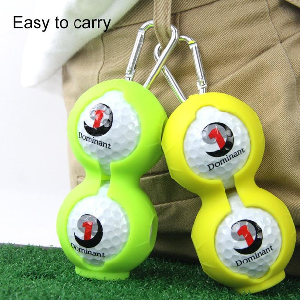 2 PCS Golf Silicone Double-ball Protective Sleeve (Green)