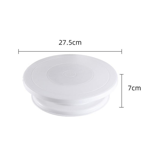 Home Piping Table Cake Turntable, Specification: White