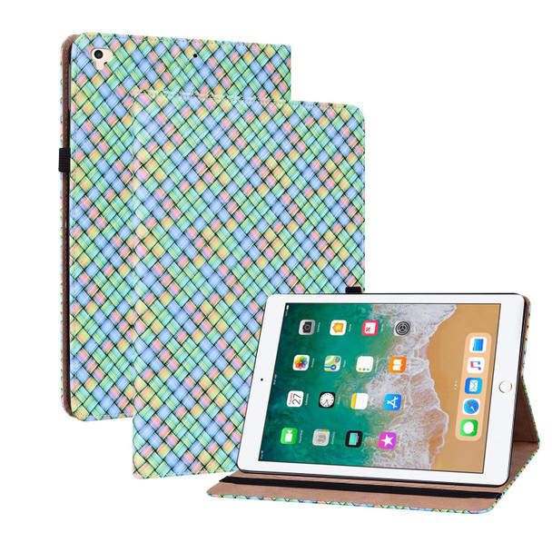 Color Weave Smart Leatherette Tablet Case - iPad Pro 9.7 2018 / 2017(Rainbow)