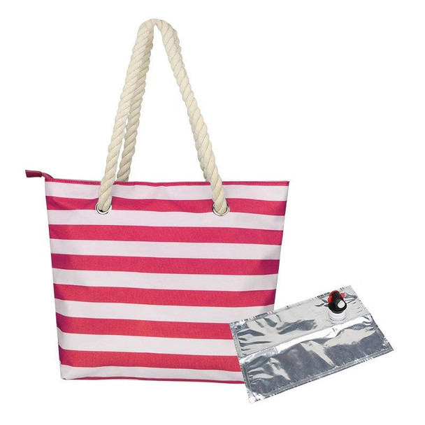 Beach Picnic Portable Wine Insulation Bag(Red+Liner Bag)