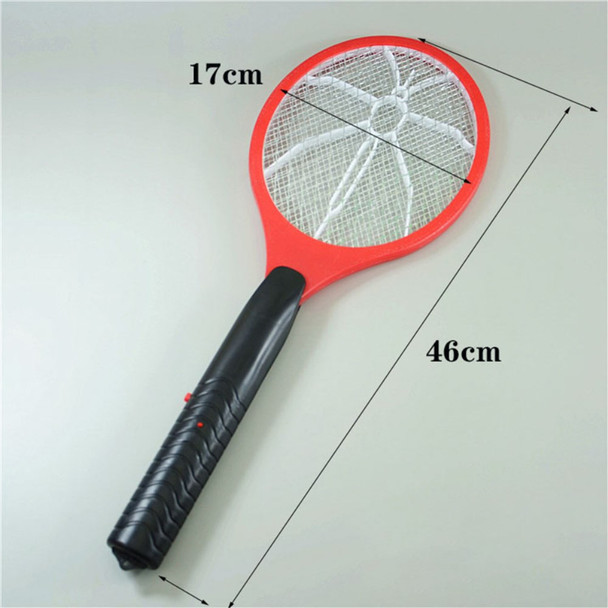 Electronic Mosquito Swatter Zapper Insect Fly Swatter Racket Portable Mosquitos Killer Pest Control - Red