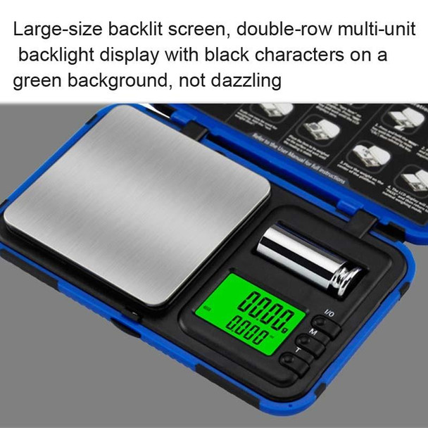 200g / 0.01g Two-color Portable Pocket Scale with Weight Baking