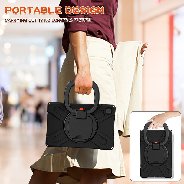 For Samsung Galaxy Tab S6 Lite P610, P615 / S6 Lite (2022) Swivel Kickstand Design Tablet Cover Shell - Black