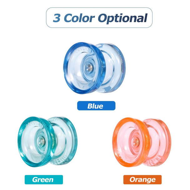 MAGICYOYO K2P Responsive Yoyo Narrow Bearing Steel Axle ABS Body Looping Play Kids Beginner Yoyo - Orange