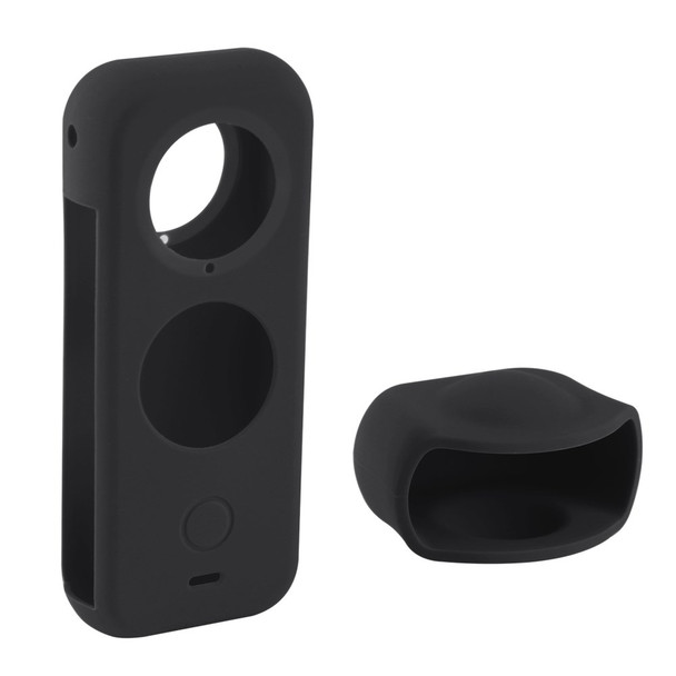PULUZ Full Body Dust-proof Camera Protective Cover Soft Silicone Case for Insta360 ONE X2 - Black
