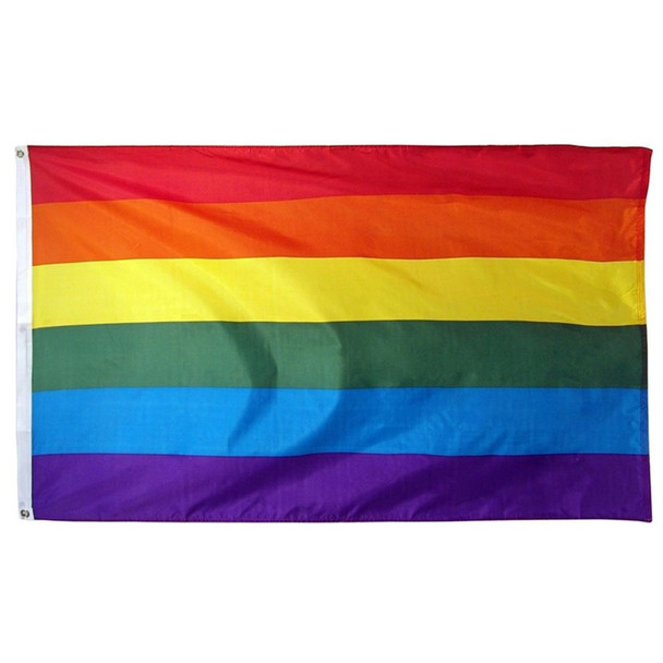 90*150cm/3*5ft Rainbow flag Gay Pride Peace LGBT Polyester Flag Transgender Banner