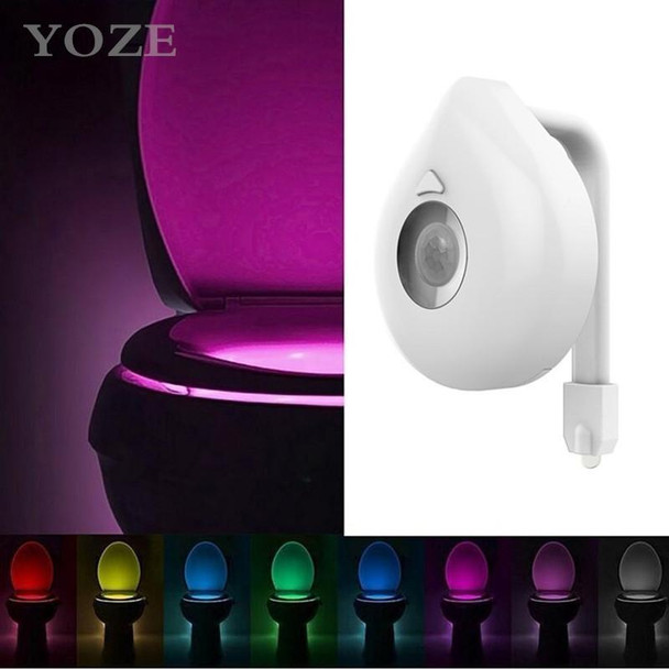 1705 Toilet Light Human Body Induction Night Light LED Toilet Night Light(8 Color)