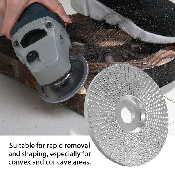Angle Grinder Disc Wood Grinding Wheel Tungsten Carbide Sanding Carving Abrasive Tool Woodworking Cutter Tool Shaping 5/8inch Bore - 3.3 inch Diameter
