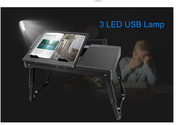 Laptop Table with 4 Port USB Hub