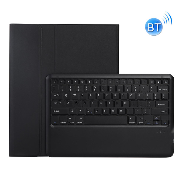 A12B Bluetooth 3.0 Ultra-thin Detachable Bluetooth Keyboard Leatherette Tablet Case for iPad Pro 12.9 inch 2018, with Pen Slot & Holder(Black)