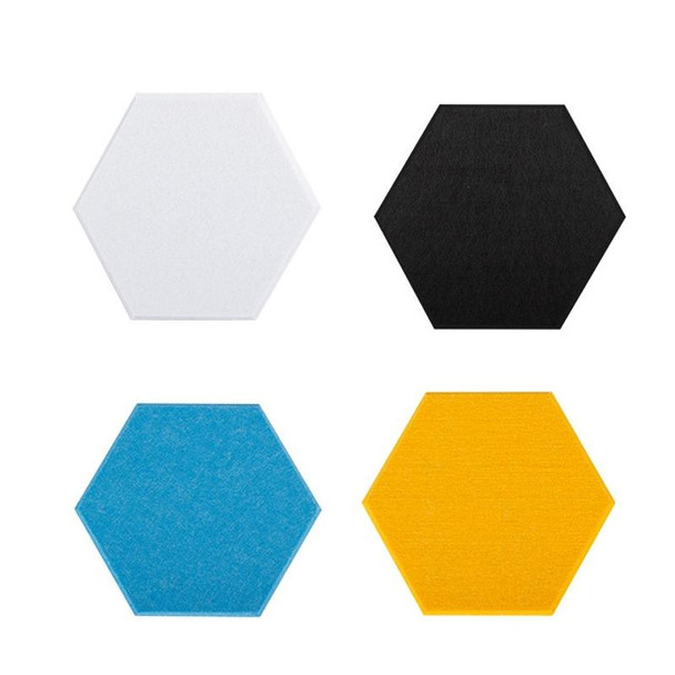 2 PCS Polyester Fiber Wall Decoration Sound Insulation Cotton Sound Absorbing Board, Style: Without Glue (Orange Yellow)