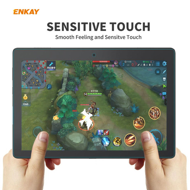 ENKAY Hat-Prince 0.33mm 9H 2.5D Arc Edge Tempered Glass Screen Film for Lenovo Smart Tab M10 10.1 inch