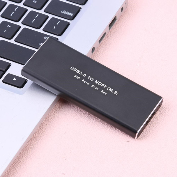 F018-Micro USB3.0 Port M.2 NGFF B Key SSD External Hard Drive Enclosure Hard Disk Box (Single Wire 6Gbps)