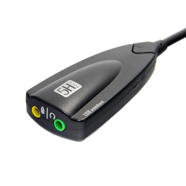 USB 2.0 Virtual 5.1 Channel 3D Audio Sound Card Controller Adapter Converter