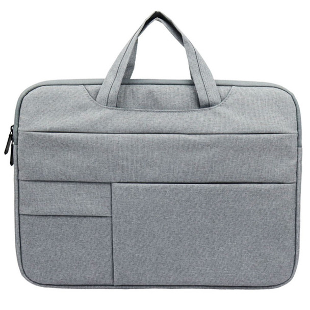 YOLINO QY-C015 15.6'' Laptop Bag for Huawei Xiaomi MacBook Multifunction Simple Style Notebook Computer Sleeve with Hiding Handle Strap - Grey