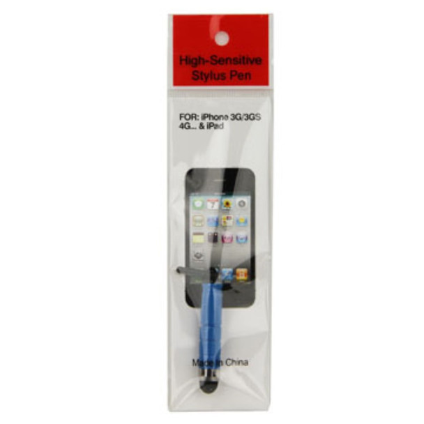 Soft Touch Stylus Pen for iPhone iPad iPod (With 3.5mm Plug);Dark Blue