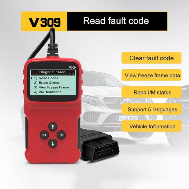 Wired Car OBD Scanner Plug and Play Car Fault Code Reader Auto Diagnostic Scanner Tool Engine Tester