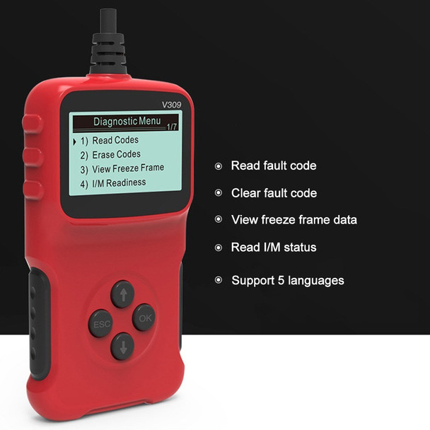 Wired Car OBD Scanner Plug and Play Car Fault Code Reader Auto Diagnostic Scanner Tool Engine Tester