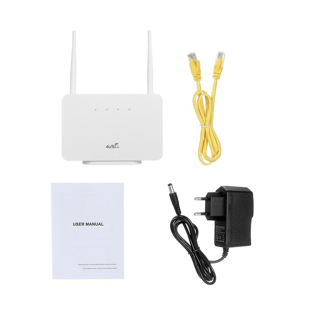 4G Wireless Router LTE CPE Router 300Mbps Router with SIM Card Slot European Version - EU Plug
