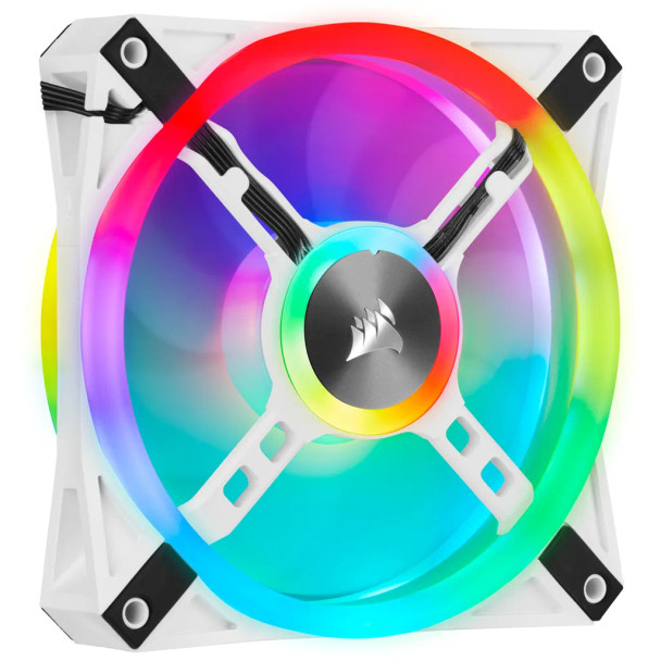 iCUE QL120 RGB 120mm PWM Single Fan - White