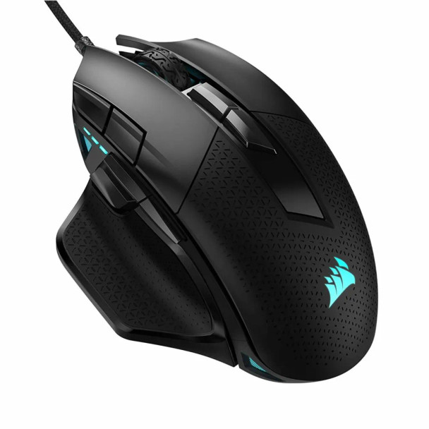 CORSAIR NIGHTSWORD RGB; Performance Tunable FPS/MOBA Gaming Mouse; Black; Backlit RGB LED; 18000 DPI; Optical