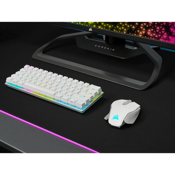 Corsair M65 RGB Ultra with Slipstream + Bluetooth; 26000DPI; White