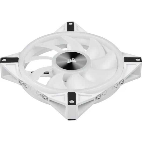 iCUE QL140 RGB 140mm PWM Dual Fan Kit with Lighting Node CORE - White