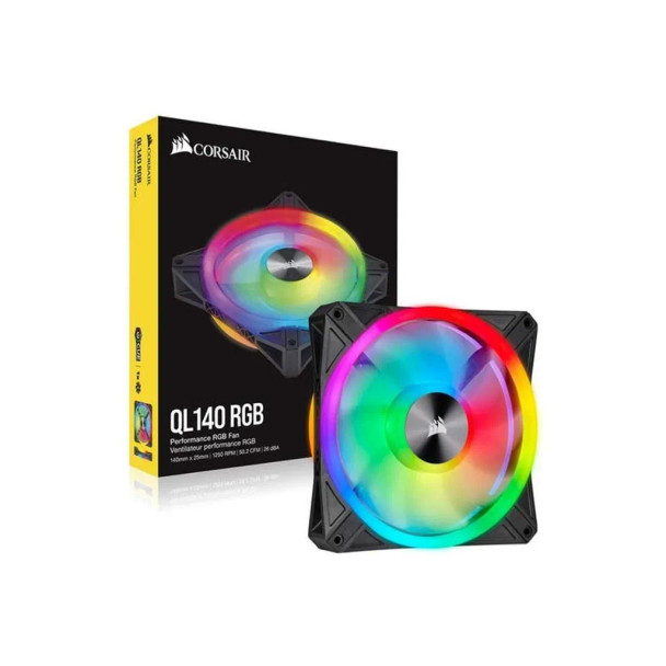 iCUE QL140 RGB 140mm PWM Single Fan.