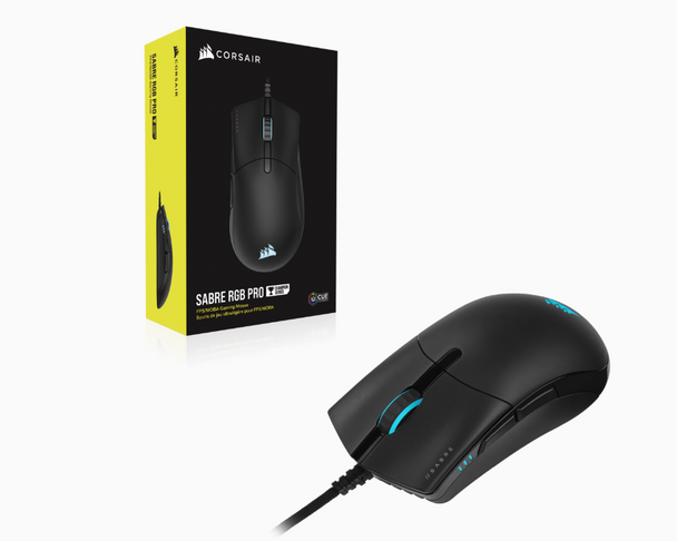 Corsair Sabre RGB Pro Champion Series FPS/MOBA Gaming Mouse; Black; 18000 DPI; Optical