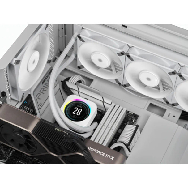 CORSAIR AF ELITE Series; AF140 ELITE WHITE; 140mm Fluid Dynamic Fan with AirGuide; Single Pack.