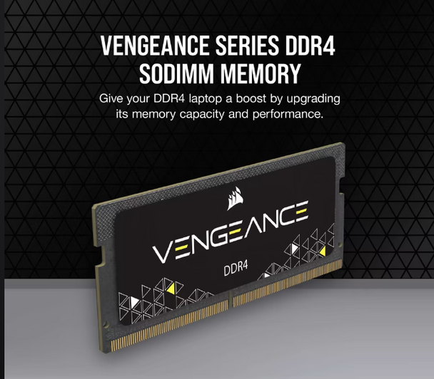 Corsair Vengeance® Series 8GB (1 x 8GB) DDR4 SODIMM 2666MHz CL18 1.2V.