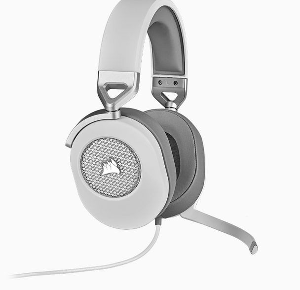 Corsair HS65 Surround Gaming Headset; White.