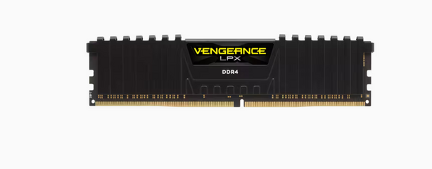 Corsair VENGEANCE® LPX 16GB (2 x 8GB) DDR4 DRAM 3200MHz C16 Memory Kit; 16-20-20-38; 1.35V; Black