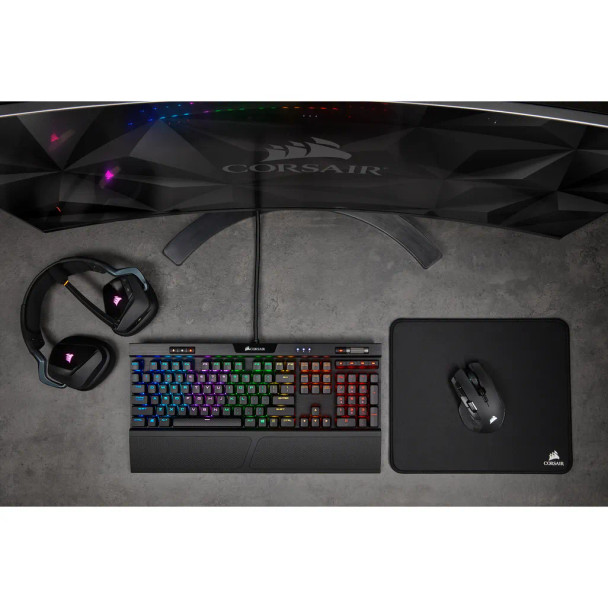 CORSAIR IRONCLAW RGB WIRELESS; Rechargeable Gaming Mouse with SLISPSTREAM WIRELESS Technology; Black; Backlit RGB LED; 18000 DPI