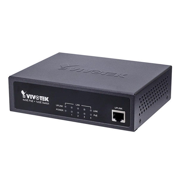 VIVOTEK Unmanaged 4xGE PoE + 1xGE Switch