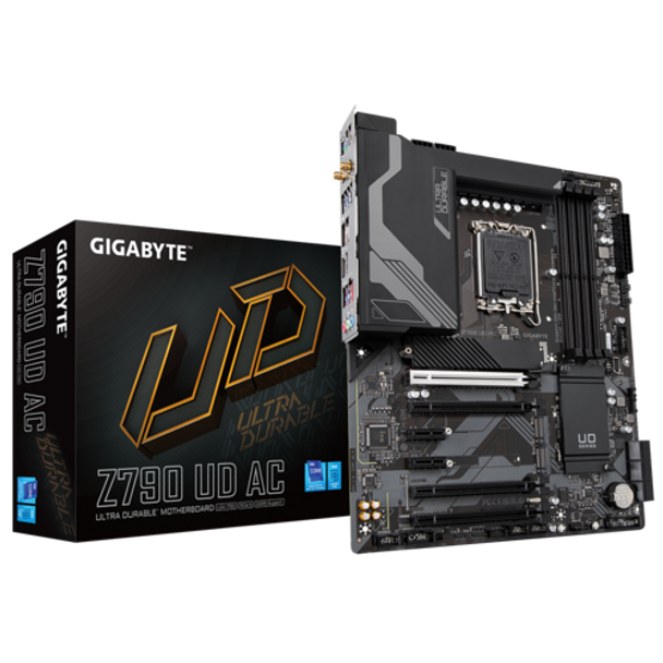 GIGABYTE Intel® Z790 Chipset for 12th/13th Gen LGA 1700; 4x