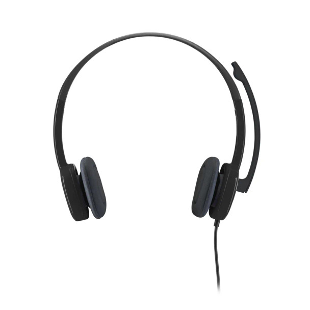 Logitech H151 Stereo Headset With Noise-Cancelling Mic Black