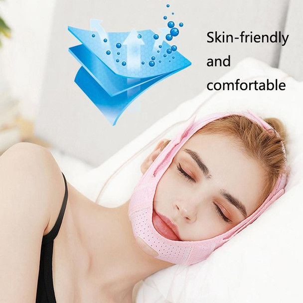 V Face Sleep Bandage Facial Firming Lifting Mask(073 Pink)