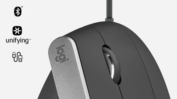 Logitech MX Vertical Advanced Ergonomic Mouse - GRAPHITE