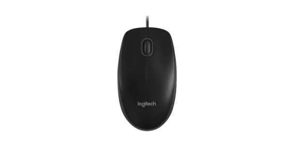 Logitech Corded Keyboard and Mouse Combo MK120 Comfortable quiet typing spill resistant design high definition optical mouse wit