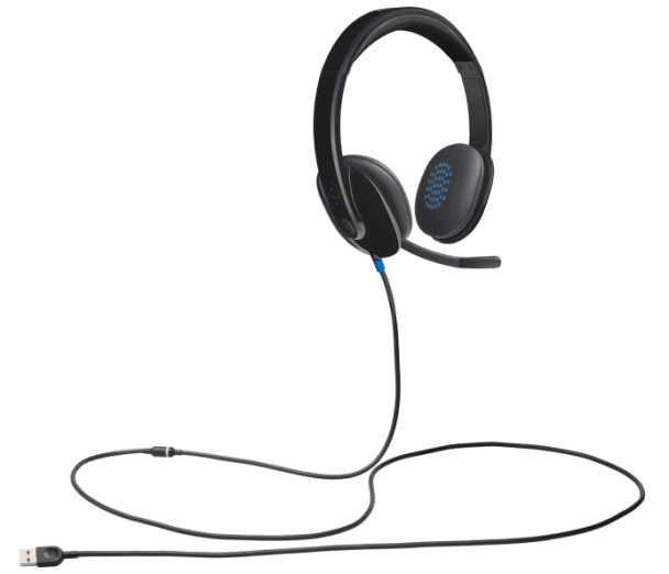 Logitech Headset H540 USB Headset Laser Tuned Drivers Comfortable Padding On Ear Audio Controls  Plug & Play