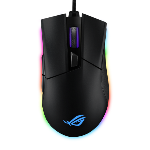 ROG GLADIUS II ORIGIN ergonomic wired optical gaming mouse optimized for FPS; featuring Aura Sync - 12000DPI