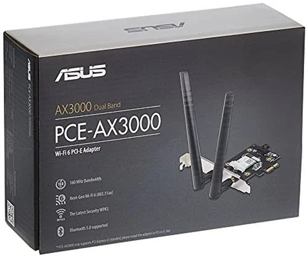 Wi-Fi 6 (802.11ax) AX3000 Dual-Band PCIe Wi-Fi Adapter (L1 SHELF 23A)