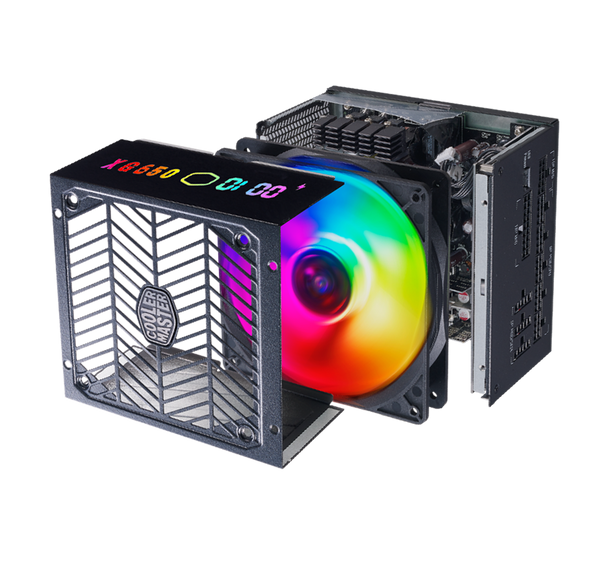 Cooler Master XG Plus Platinum 850W; ARGB Logo; fully modular; Built in LED info display; Japanese capacitors