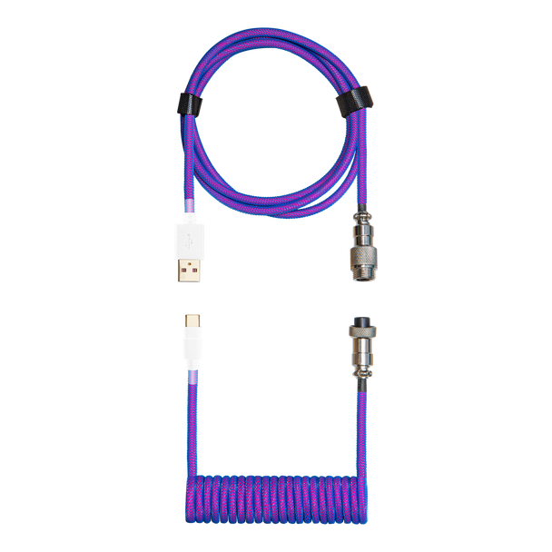 Cooler Master Coiled Cable; Double-Sleeved; Blue-Purple; Type C