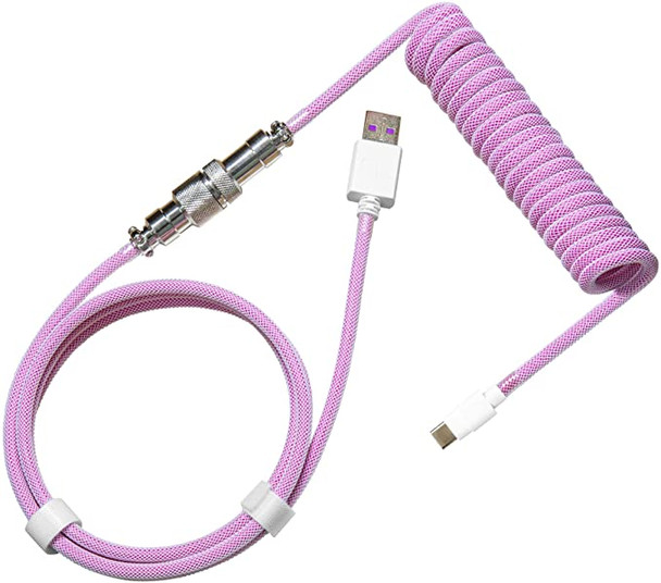 Cooler Master Coiled Cable; Double-Sleeved; Purple; Type C