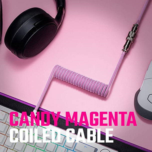 Cooler Master Coiled Cable; Double-Sleeved; Purple; Type C