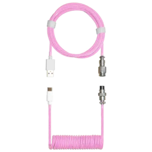 Cooler Master Coiled Cable; Double-Sleeved; Magenta; Type C
